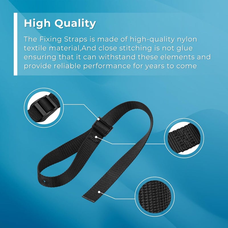 ArrogantF Rowing Machine Foot Straps Compatible with Concept 2 Rower (Models: D & E) Foot Strap Fitness Foot Straps Replacement Parts for Sunny Health Rowing Machine - 2 Pack - Image 3